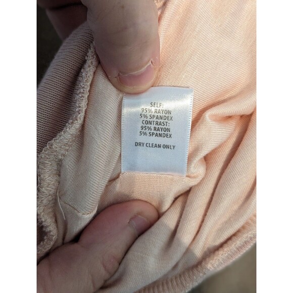 Bailey 44 Women's Cora Pink Sweater w/ Black Floral Lace Sleeve Sz M - Picture 6 of 8